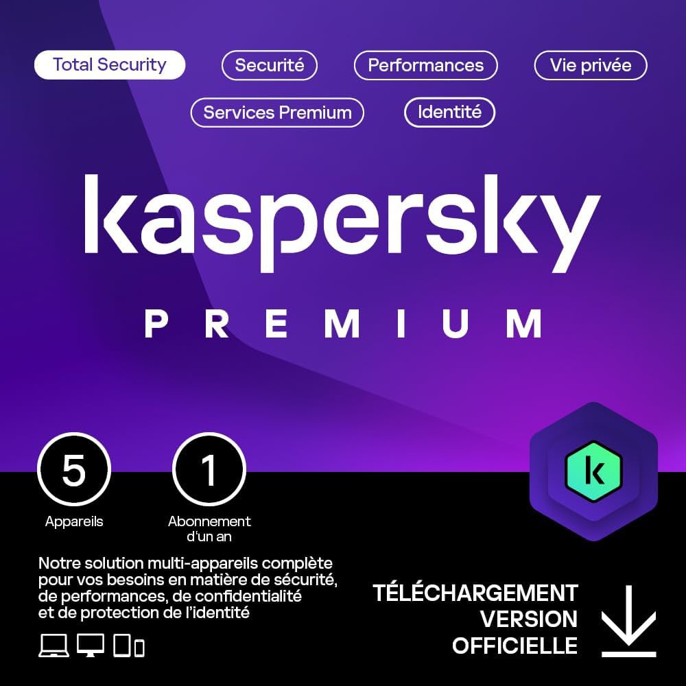 KASPERSKY PREMIUM 2025 PC / MAC / ANDROID/ IOS -1 YEAR- 5 DEVICES