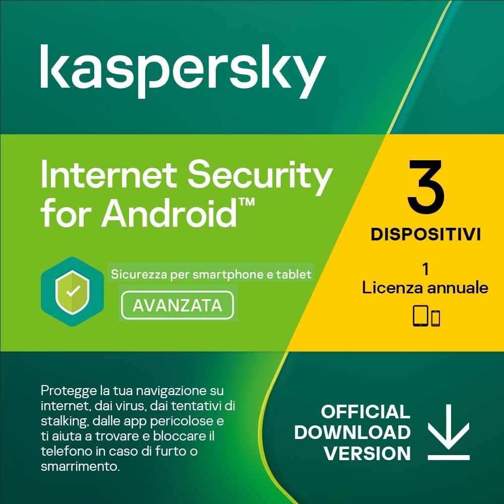 Kaspersky Internet Security for Android - 3 Device - 1 Year EU VERSION