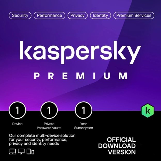 KASPERSKY PREMIUM 2025 PC / MAC / ANDROID/ IOS -1 YEAR- 1 DEVICE MO