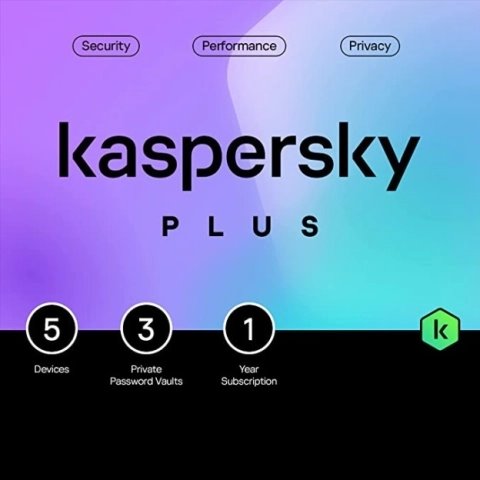 KASPERSKY PLUS 2024 PC / MAC / ANDROID/ IOS -1 YEAR- 5 DEVICES