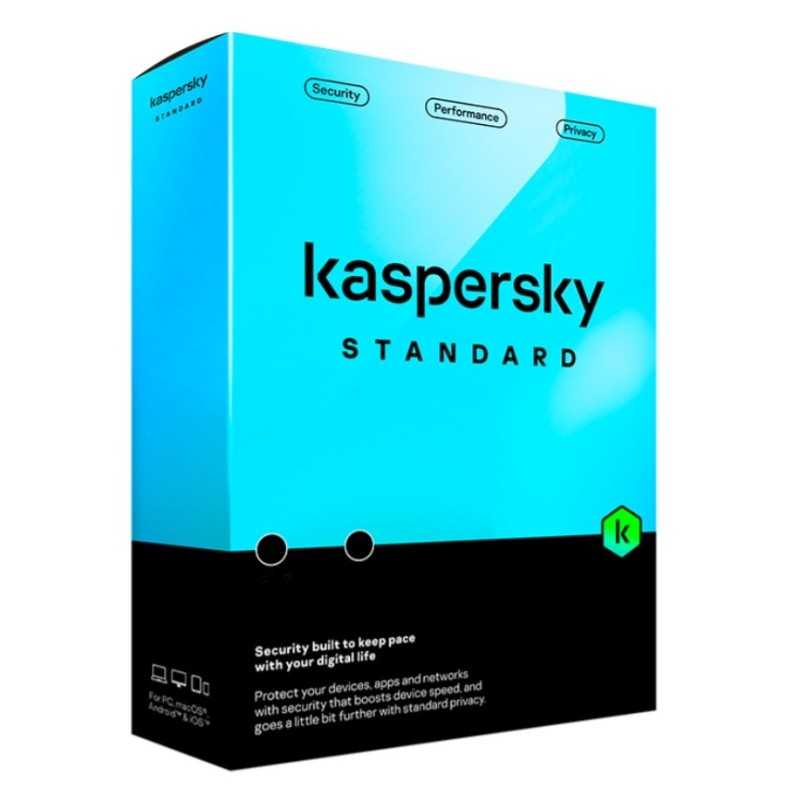 KASPERSKY STANDARD 2025 PC / MAC / ANDROID/ IOS- 3 DEVICES-2 YEARS