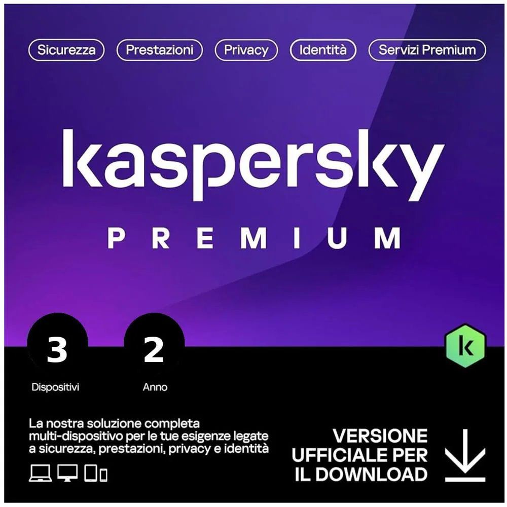 KASPERSKY PREMIUM 2026 PC / MAC / ANDROID/ IOS -2 YEARS- 3 DEVICES