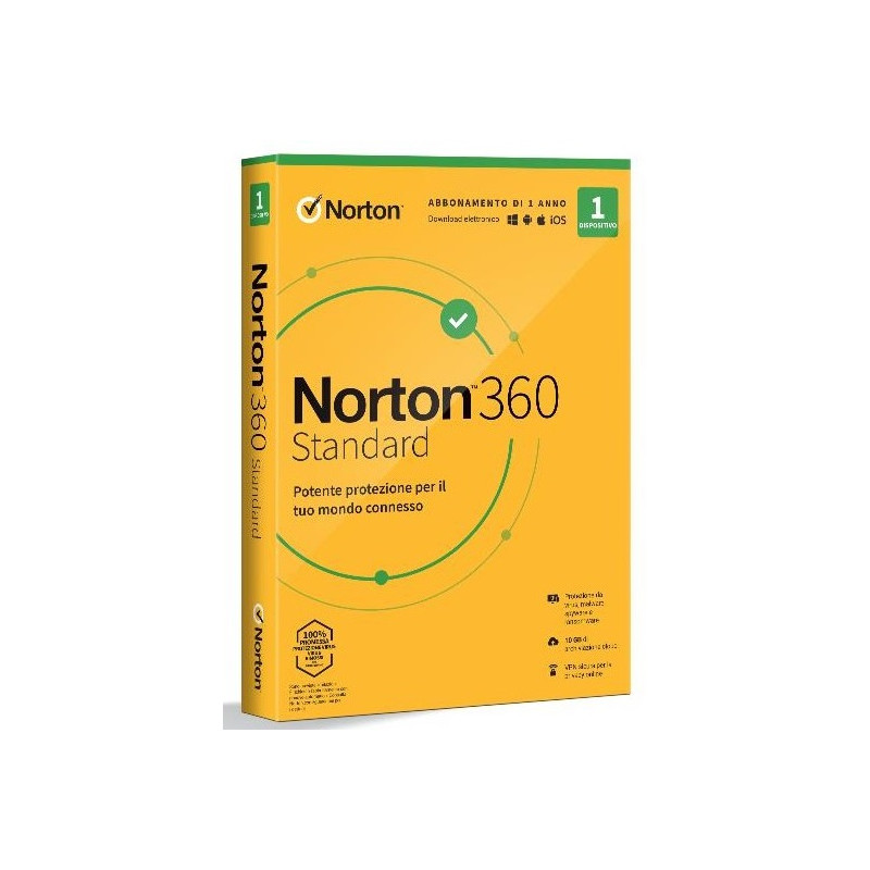 Norton 360 standard 2021 - PC/MAC/ANDROID/IOS-1 YEAR-1 DEVICE